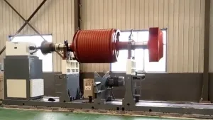 ماكينة موازنة ديناميكية بنظام محامل ثابتة (نظام عمود كردان لنقل الحركة)، طراز YYW-30000 (قطر القطعة: Ø4000mm، الوزن: 2000-30000kg)